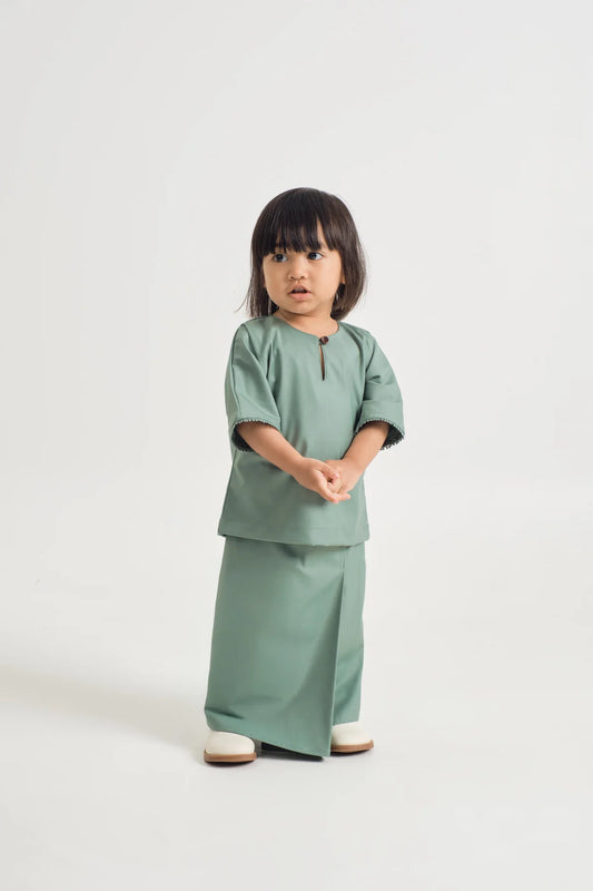 BAJU KURUNG - SOFT TEAL GREEN