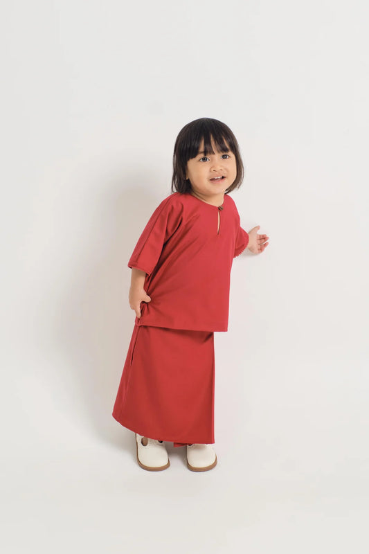 BAJU KURUNG - CRIMSON RED