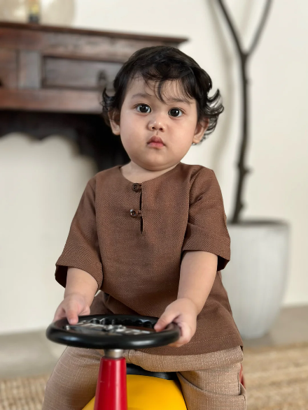 TENANG Unisex Baby’s Kurta in Hickory