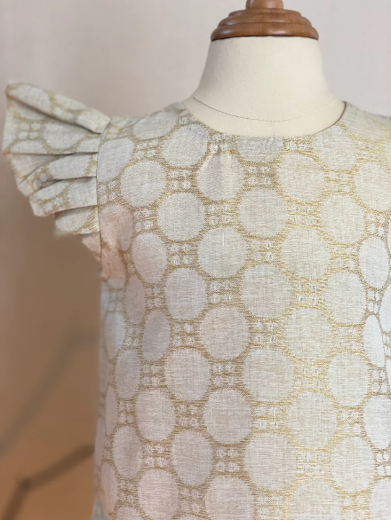 MANIS Baby's Modern Mini Kurung Set in Daffodil
