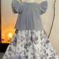 KUNTUM Baby’s Modern Kurung Set in Ash