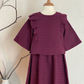 RIANG Baby’s Frill Blouse & Skirt Set in Tyrian