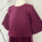 RIANG Baby’s Frill Blouse & Skirt Set in Tyrian
