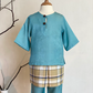 QAID Baby’s Teluk Belanga Baju Melayu Set in Turquoise