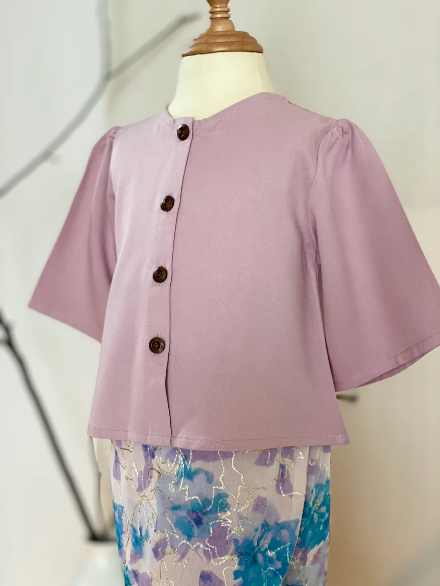 MELUR Baby’s Kebaya Set in Dusty Lilac