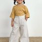 JADE Cotton Palazzo Pants in Oatmeal