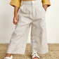 JADE Cotton Palazzo Pants in Oatmeal