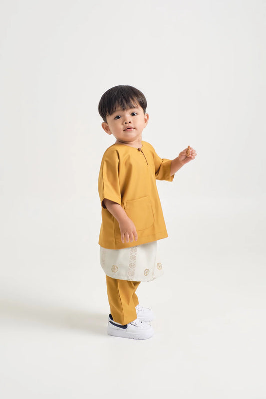 BAJU MELAYU TELUK BELANGA - MUSTARD YELLOW