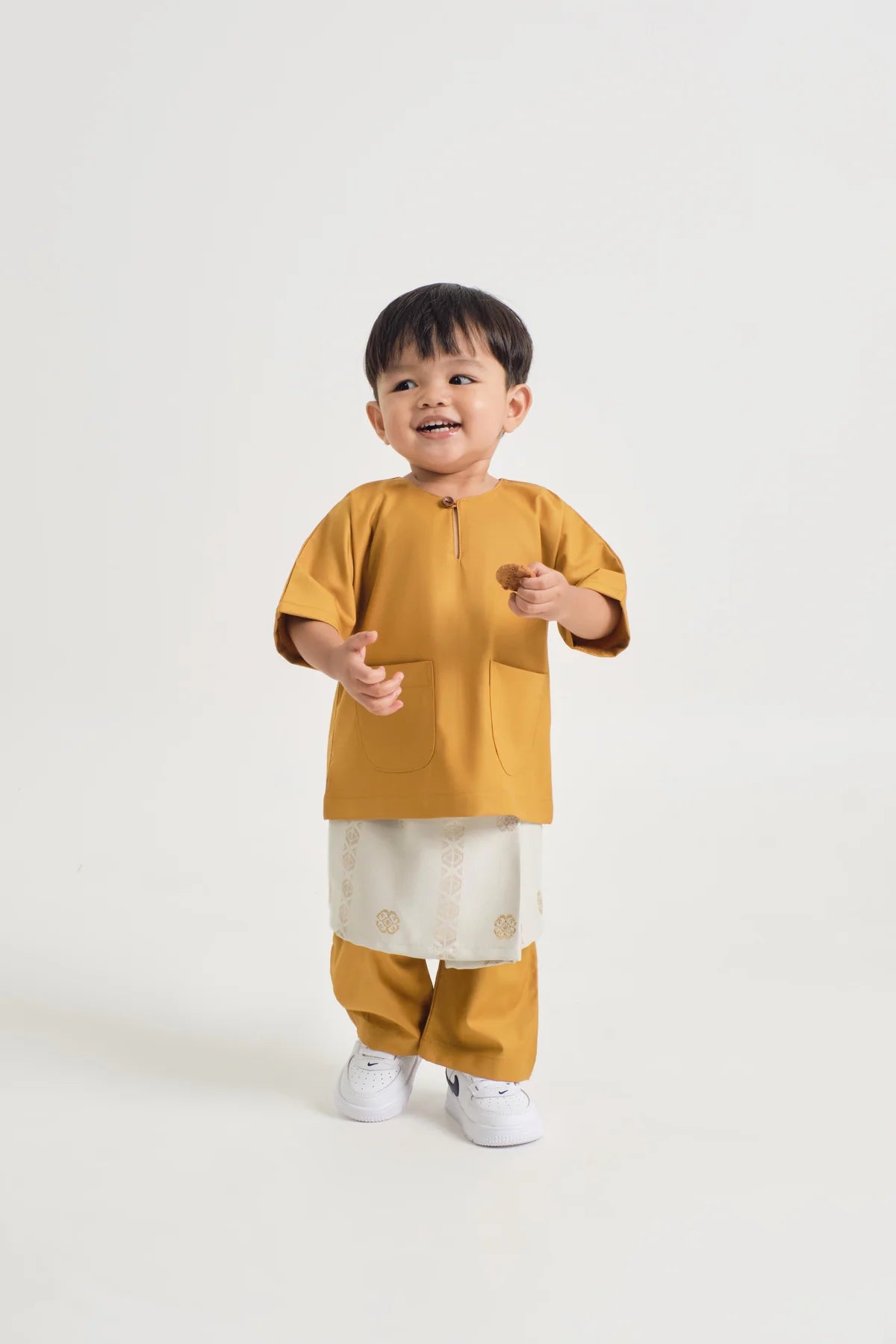 BAJU MELAYU TELUK BELANGA - MUSTARD YELLOW