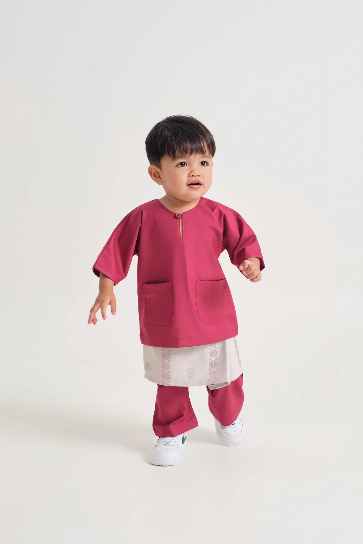BAJU MELAYU TELUK BELANGA - MAGENTA PINK