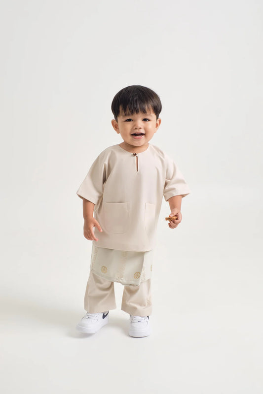 BAJU MELAYU TELUK BELANGA - ECRU BEIGE