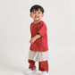 BAJU MELAYU TELUK BELANGA - CRIMSON RED