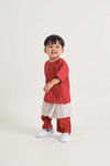 BAJU MELAYU TELUK BELANGA - CRIMSON RED