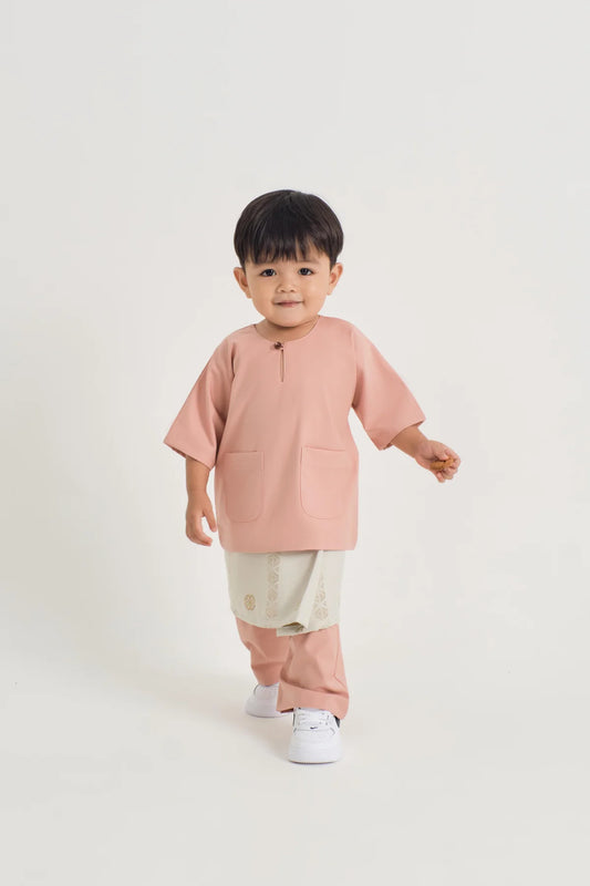 BAJU MELAYU TELUK BELANGA - CORAL
