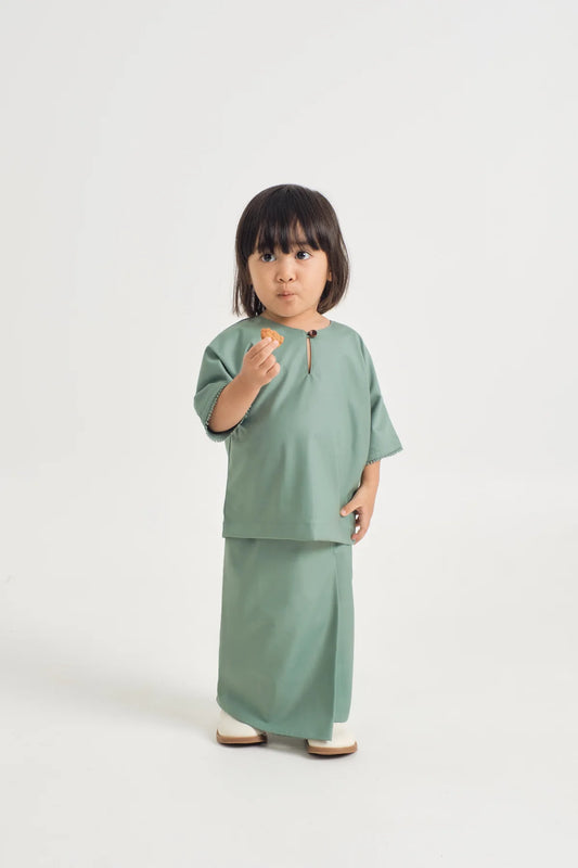 BAJU KURUNG - SOFT TEAL GREEN