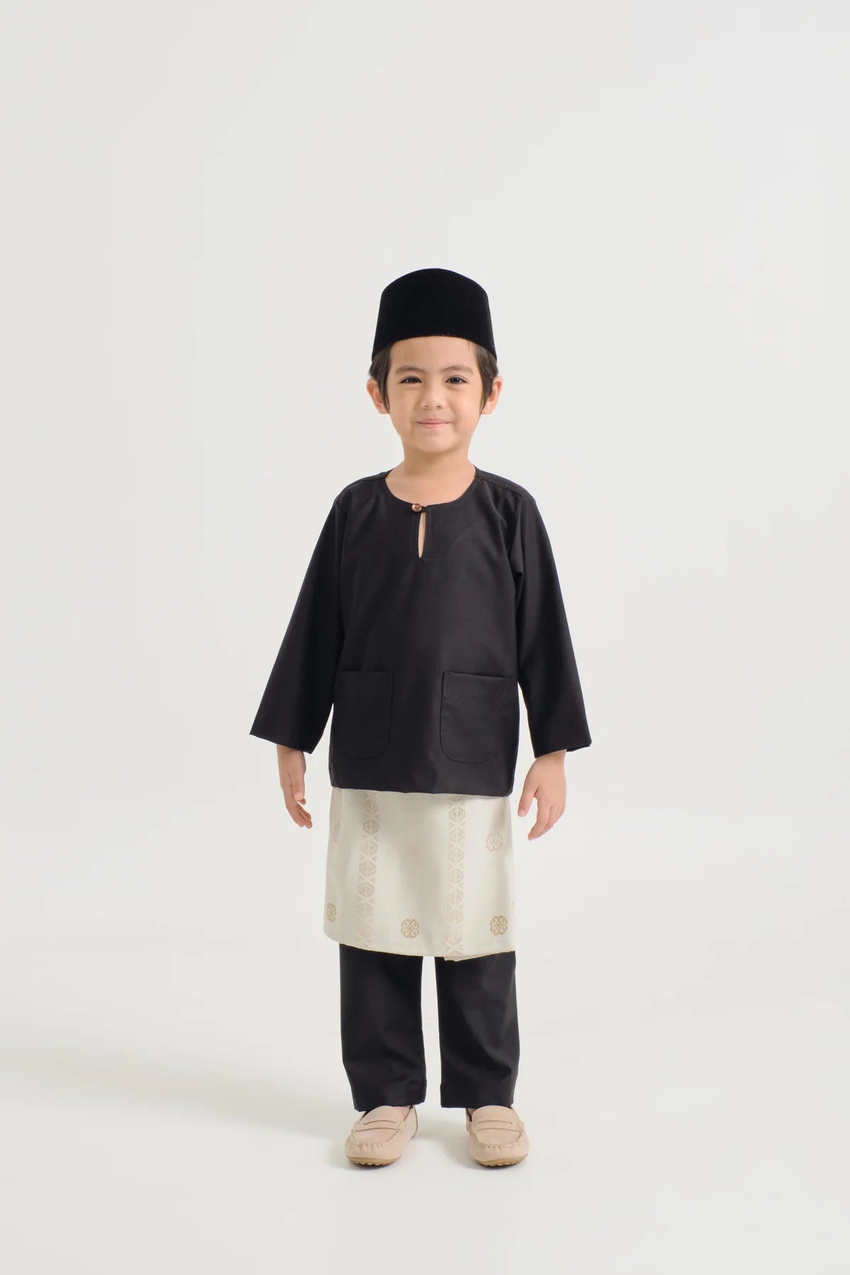 BOYS BAJU MELAYU TELUK BELANGA - OPAL BLACK