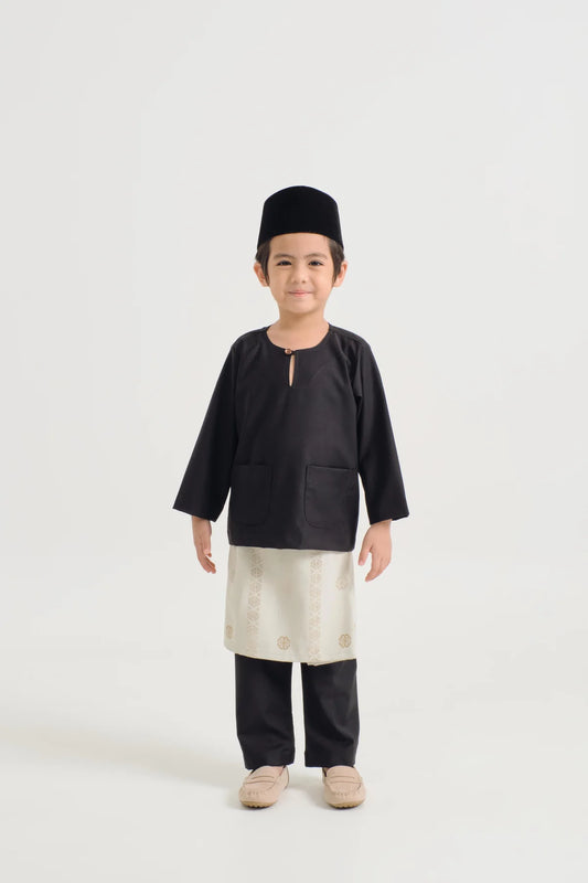 BOYS BAJU MELAYU TELUK BELANGA - OPAL BLACK