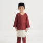 BOYS BAJU MELAYU TELUK BELANGA - MAHOGANY RED