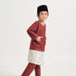 BOYS BAJU MELAYU TELUK BELANGA - MAHOGANY RED