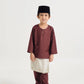 BOYS BAJU MELAYU TELUK BELANGA - BURGUNDY RED