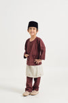 BOYS BAJU MELAYU TELUK BELANGA - BURGUNDY RED