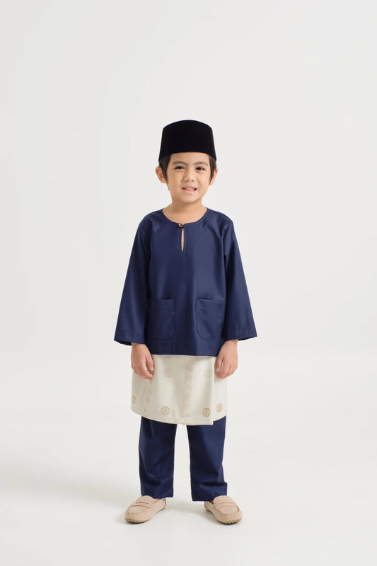 BOYS BAJU MELAYU TELUK BELANGA - DARK NAVY