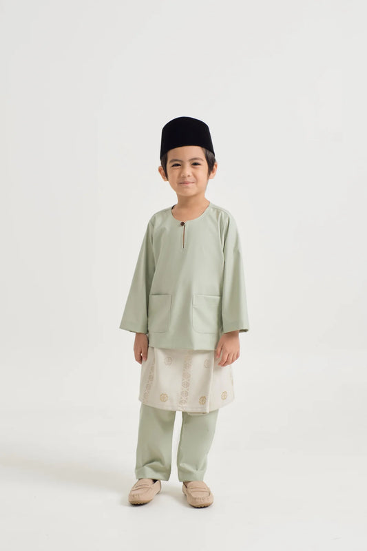 BOYS BAJU MELAYU TELUK BELANGA - MINT GREEN