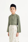 BOYS BAJU MELAYU CEKAK MUSANG - PICKLE GREEN