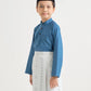 BOYS BAJU MELAYU CEKAK MUSANG - OCEAN BLUE