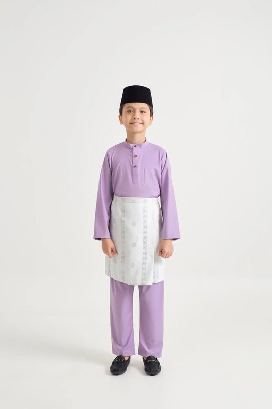 BOYS BAJU MELAYU CEKAK MUSANG - PURPLE