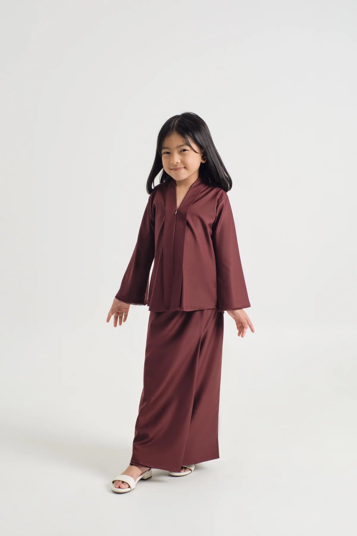 GIRL KEBAYA - BURGUNDY RED
