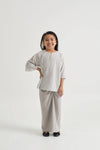 GIRLS KURUNG KEDAH - STRIPE GREY