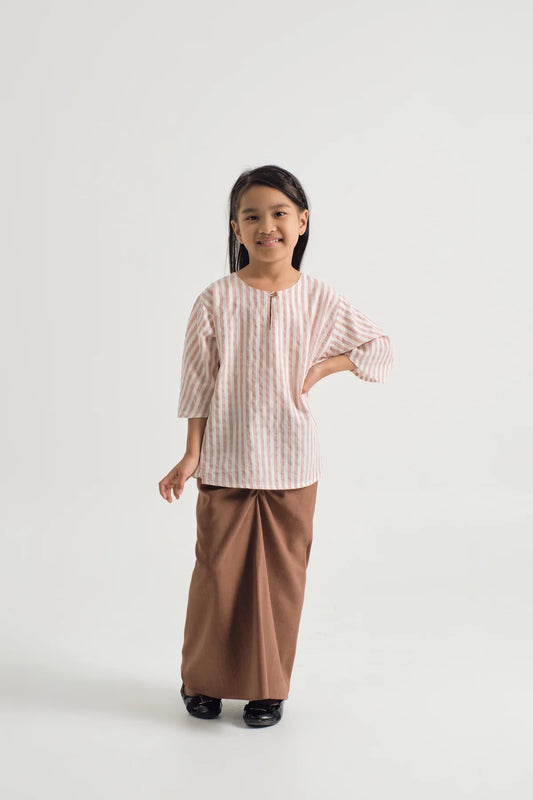 GIRLS KURUNG KEDAH - STRIPE PINK