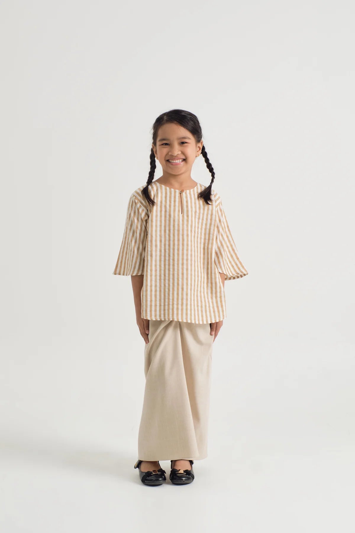 GIRLS KURUNG KEDAH - STRIPE YELLOW