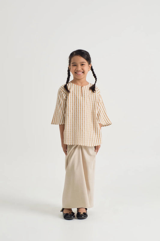 GIRLS KURUNG KEDAH - STRIPE YELLOW